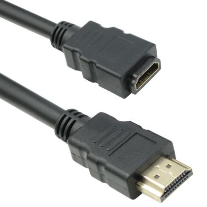 Кабел DeTech HDMI M - HDMI F, 1.5m, Удължител 