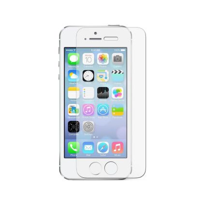 Стъклен протектор DeTech, за iPhone 5/5S, 0.3 mm, Прозрачен 