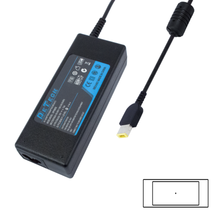 Адаптер DeTech за IBM/ Lenovo 90W 20V/4.5A USB 