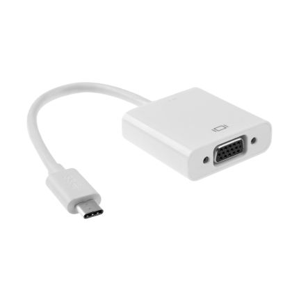 Прех
одник , USB Type-C към VGA, Бял 