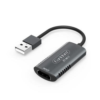 Външна Capture карта Earldom ET-W17,USB, HDMI, Full HD, Сив 