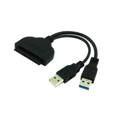 Преходник, , USB 3.0 към SATA, Черен 