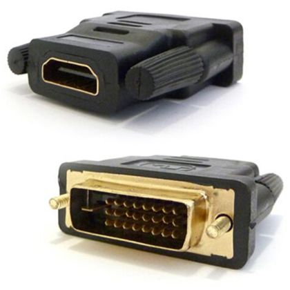 Преходник , HDMI/F - DVI24+1(5)/M, Черен 