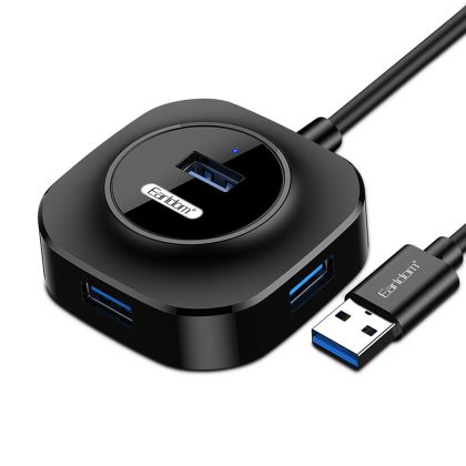 USB х
ъб Earldom ET-HUB06, USB 2.0, 4 Порта, Черен 