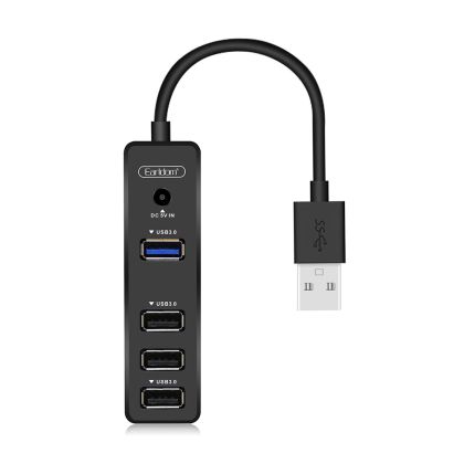 USB х
ъб Earldom ET-HUB07, USB 3.0, 4 Порта, Черен 