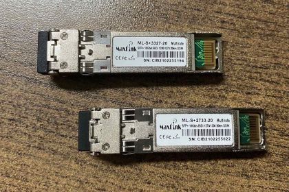 20км Комплект от 2бр 10G SFP+ модули, WDM, SM, 1x LC connector, DDM, Cisco и MikroTik съвместими - ML-S+3327-20