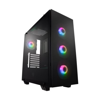 Кутия FSP CMT 512 Tempered Glass ATX Mid Tower, Черна