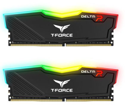 Памет Team Group T-Force Delta RGB Black, DDR4, 64GB (2x32GB), 3200MHz, CL16-18-18-38 1.35V