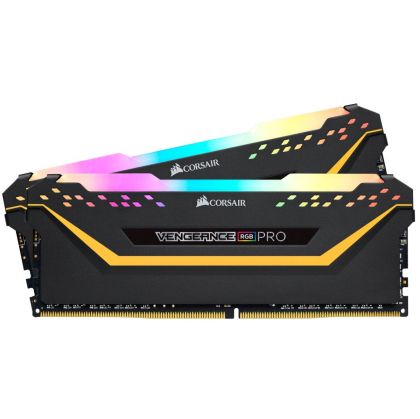 Памет Corsair Vengeance PRO RGB TUF Black 16GB(2x8GB) DDR4 PC4-25600 3200MHz CL16 CMW16GX4M2C3200C16-TUF