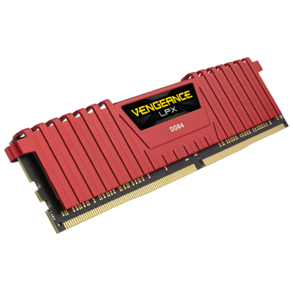 Памет CORSAIR VENGEANCE LPX, 8GB (1 x 8GB), DDR4, 2666MHz, C16, Red