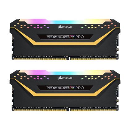 Памет Corsair Vengeance PRO RGB TUF Black 32GB(2x16GB) DDR4 PC4-25600 3200MHz CL16 CMW32GX4M2E3200C16-TUF