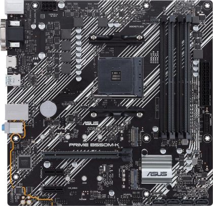 Дънна платка ASUS Prime B550M-K, socket AM4, 4xDDR4, PCIe 4.0, Dual M.2