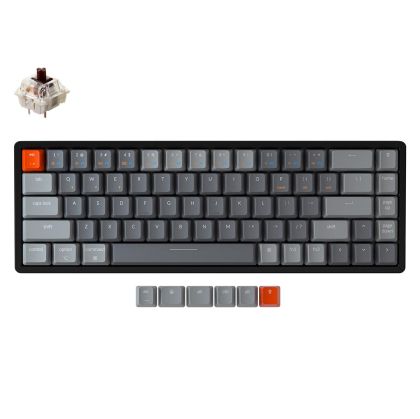 Геймърска Механична клавиатура Keychron K6 Hot-Swappable Aluminum 65% Gateron Brown Switch RGB LED Gateron Brown Switch ABS