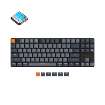 Геймърска Механична клавиатура Keychron K1 SE TKL Hot-Swappable Low Profile Keychron Gateron Blue Switch - White Backlight, Aluminium and Plastic Frame