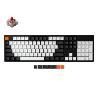 Геймърска Механична клавиатура Keychron C2 Hot-Swappable Full-Size Gateron G Pro Red Switch RGB LED