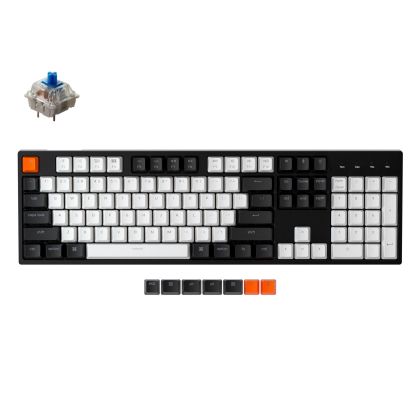 Геймърска Механична клавиатура Keychron C2 Hot-Swappable Full-Size Gateron G Pro Blue Switch RGB LED