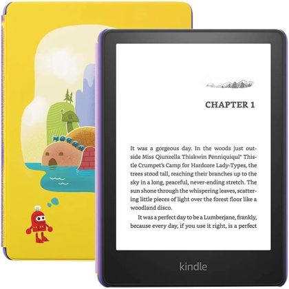 eBook четец Kindle Paperwhite Kids 6.8", 8GB, 2021, 11 генерация, IPX8, Жълт