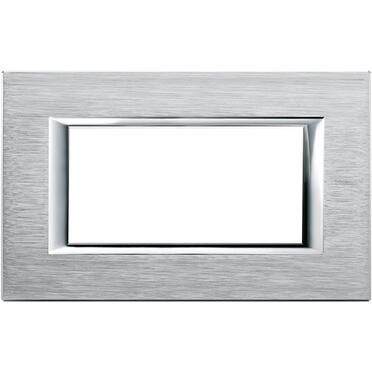 Рамка 4М Rectangular Brushed chrome (CR)