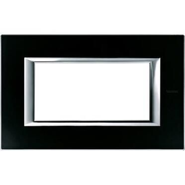 Рамка 4М Rectangular Black glass (VNN)