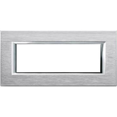 Рамка 6М Rectangular Brushed chrome (CR)