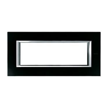 Рамка 6М Rectangular Black glass (VNN)