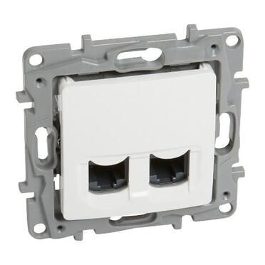 Розетка 2xRJ45 Cat. 6 STP Бял