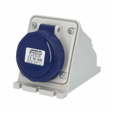 Контакт открит монтаж  2P+E 16A 230V IP67