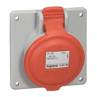 Контакт панелен монтаж 3P+N+E 16A 415V IP44