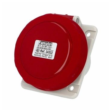 Контакт панелен монтажн наклонен 3P+E 32A 400V IP67