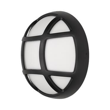 LED плафон 8W 540lm 3000K IP54, RUBIN с решетка, Ф260x110mm