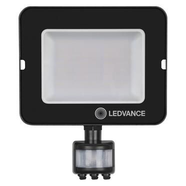 LED Прожектор Compact с датчик за движение, симетричен 50W 4500lm 3000K IP65, цвят черен