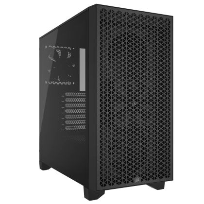 Кутия Corsair 3000D Airflow Mid Tower, Tempered Glass, Черна