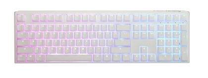 Геймърскa механична клавиатура Ducky One 3 Pure White Full Size Hotswap Cherry MX Brown, RGB, PBT Keycaps