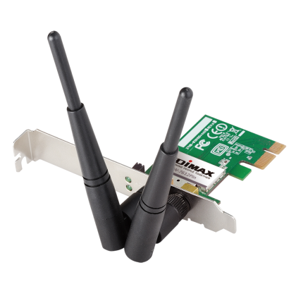 Безжичен PCI Express адаптер EDIMAX EW-7612PIN, Realtek, 2.4Ghz, 802.11n/g/b