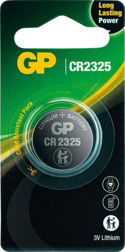 Литиева бутонна батерия GP  CR-2325 3V  1 бр. в блистер /цена за 1 бр./