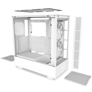 Кутия NZXT H5 Elite Matte White, Tempered Glass, Mid-Tower