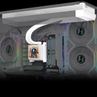 Охладител за процесор Lian Li HydroShift LCD 360 Fanless RGB - Бял