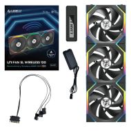 Вентилатори 3бр Lian Li UNI FAN SL Wireless ARGB PWM - 120 mm Черен + Контролер