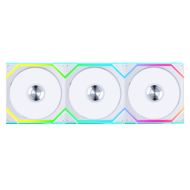 Вентилатори 3бр Lian Li UNI FAN SL Wireless ARGB PWM Reverse Blade - 120 mm Бели + Контролер
