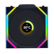 Вентилатори 3бр Lian Li UNI FAN SL Wireless LCD ARGB PWM - 120 mm Черен
