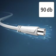 HAMA Коаксиален антенен кабел, 3 м, 90 dB