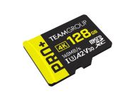 Карта памет Team Group PRO Plus microSDXC 128GB, UHS-I U3, A2, V30 + SD Адаптер