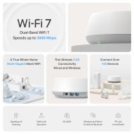Меш система TP-LINK Deco BE25 (2-pack), BE3600, 2x 2.5GbE, Wi-Fi 7
