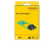 Адаптер Delock 62517, интерфейсен ключ M.2 2260 B+M към Sata 7 Pin