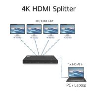 ACT HDMI Сплитер AC7832 4К HDMI сплитер, 1 вход.4 HDMI изхода