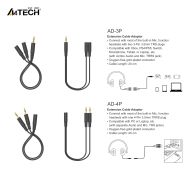 А4Tech Адаптер 3.5 mm жак женско - 2 x 3.5 mm жак мъжко