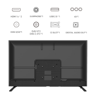 METZ Телевизор 40MTE2000Z 40" LED TV, HD, черен