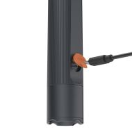 HAMA LED Фенер FLX1200-C, презареждащ се, удароустойчив, алуминиев, 4 режима + SOS