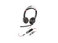HP Poly Blackwire 5220 Stereo USB-C Headset +3.5mm Plug +USB-C/A Adapter SmartBuy