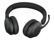 JABRA Evolve2 65 MS Stereo Headset on-ear Bluetooth wireless USB-A noise isolating black Certified for Microsoft Teams